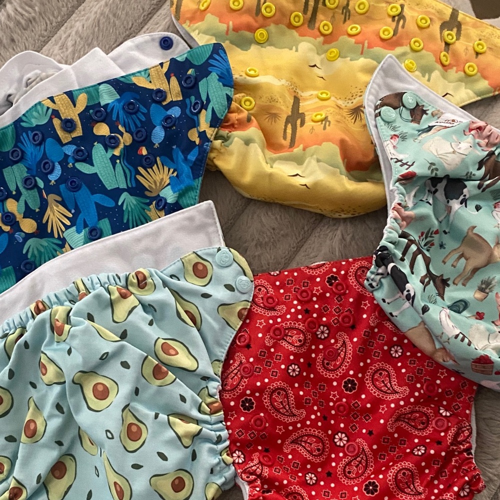 Colorful Kids Cloth Diaper Set